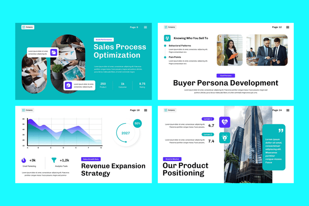 销售增长业绩提升方案PPT模板 - 顶尖PPT