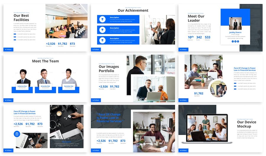 金融科技或金融领域PPT模板 - 顶尖PPT
