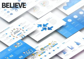 欧美商务图形工作计划汇报通用PPT模板 - 顶尖PPT