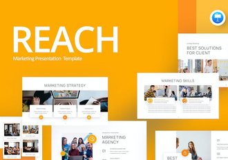 国外创意橙色营销方案策划keynote模板 - 顶尖PPT