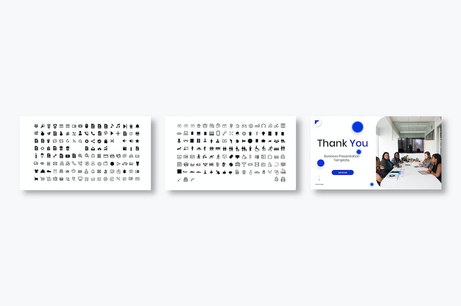 微立体圆形虚化欧美商务商业通用keynote模板 - 顶尖PPT