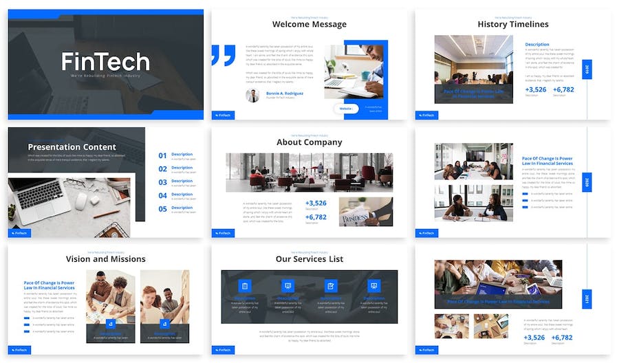 金融科技或金融领域PPT模板 - 顶尖PPT