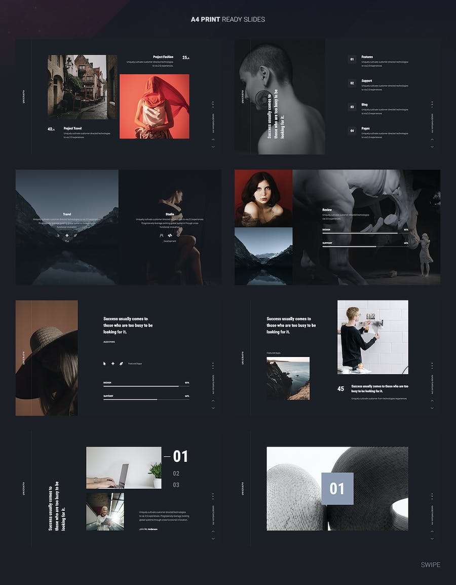 高品质优雅动画创意PPT模板 - 顶尖PPT