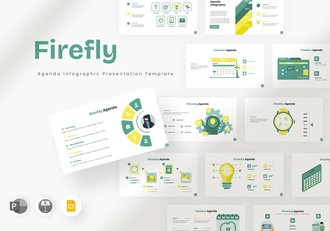 会议议程信息图表PPT模板 - 顶尖PPT