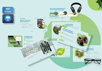 园艺植物品牌推广宣传Keynote模板 - 顶尖PPT