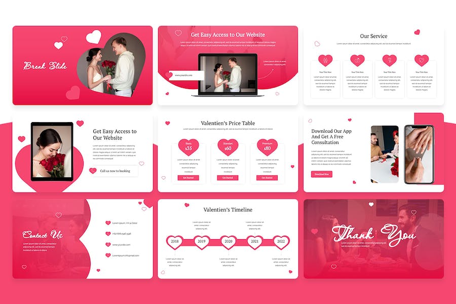 情人节活动营销推广方案PPT模板 - 顶尖PPT