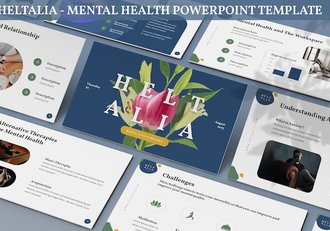 心理健康教育机构国外PPT模板 - 顶尖PPT