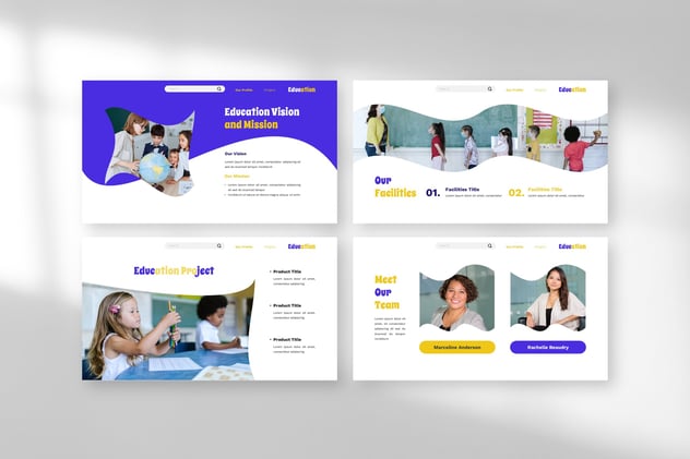 教育培训儿童学校介绍PPT模板 - 顶尖PPT