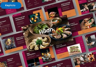 餐饮美食品安全keynote模板 - 顶尖PPT