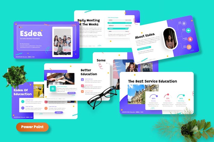 创意教育培训课程学习PPT模板 - 顶尖PPT