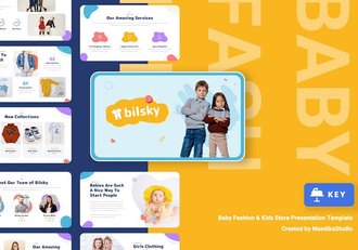 时尚儿童启蒙教育培训keynote模板 - 顶尖PPT