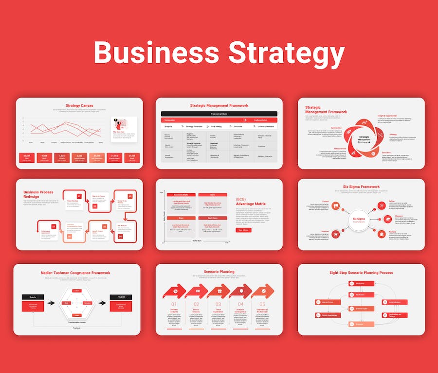 商业战略规划企业发展PPT模板 - 顶尖PPT