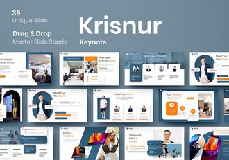 高端商务团队企业介绍工作计划总结keynote模板 - 顶尖PPT