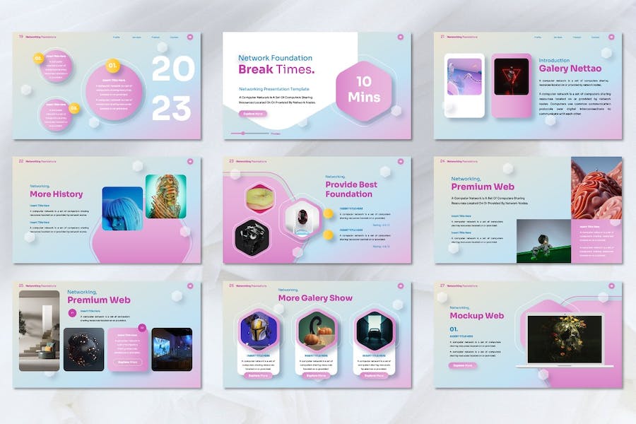 网络通信技术解决方案PPT模板 - 顶尖PPT