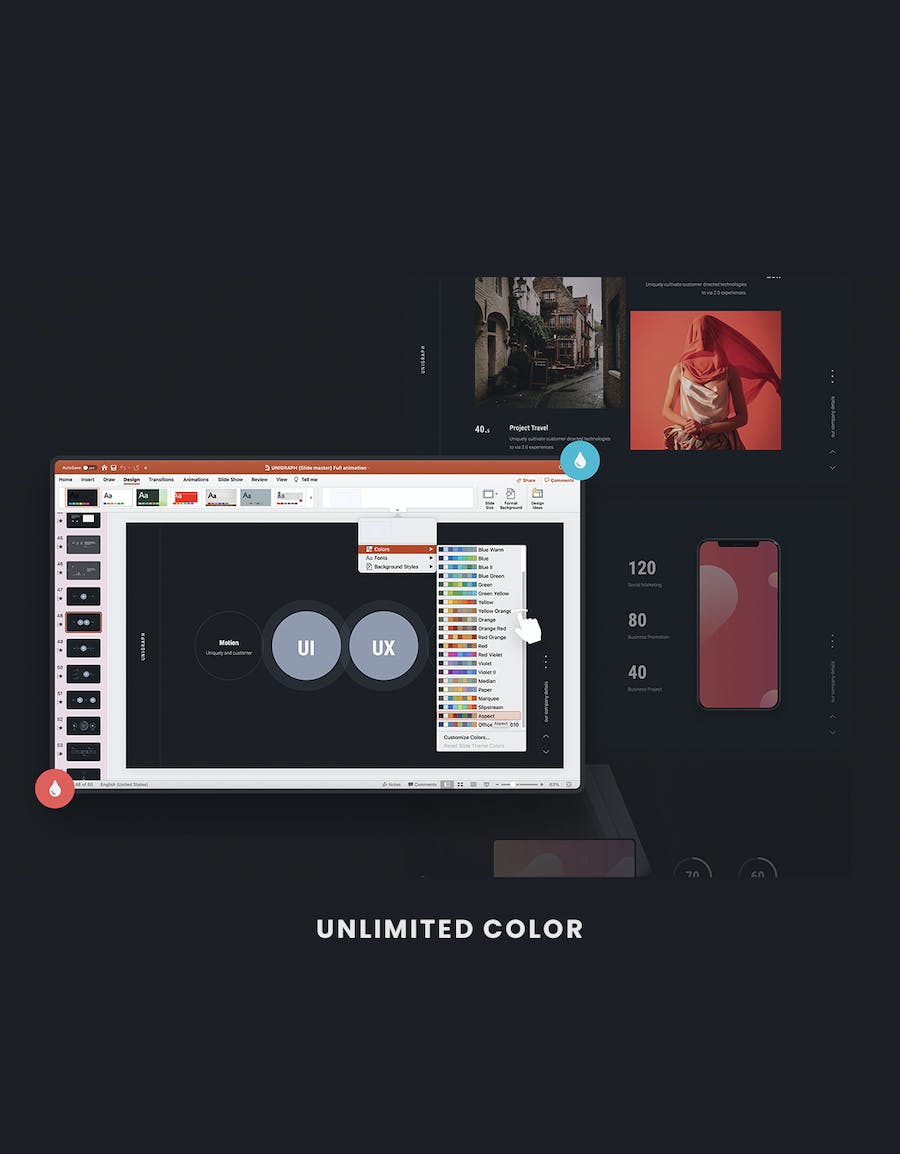 高品质优雅动画创意PPT模板 - 顶尖PPT