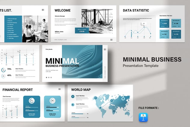 企业极简业务模式介绍Keynote演讲模板 - 顶尖PPT