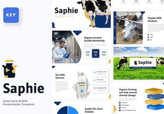 奶牛场-奶牛主keynote模板 - 顶尖PPT
