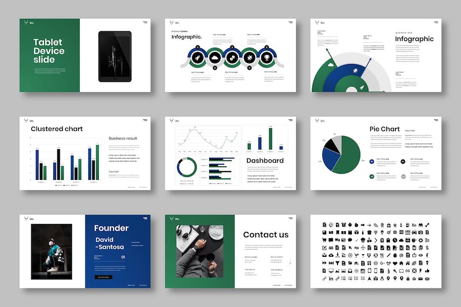 停机商务企业服务展示PPT模板 - 顶尖PPT