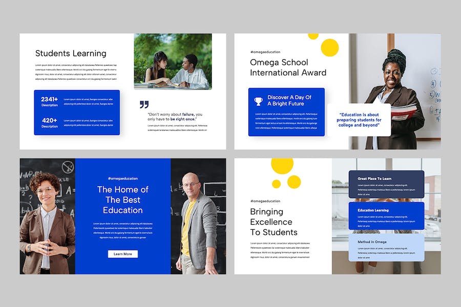 在线教育培训课程学习Keynote模板 - 顶尖PPT