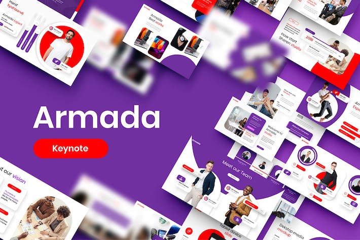 简约大气商业计划企业合作团队介绍商务主题keynote模板 - 顶尖PPT