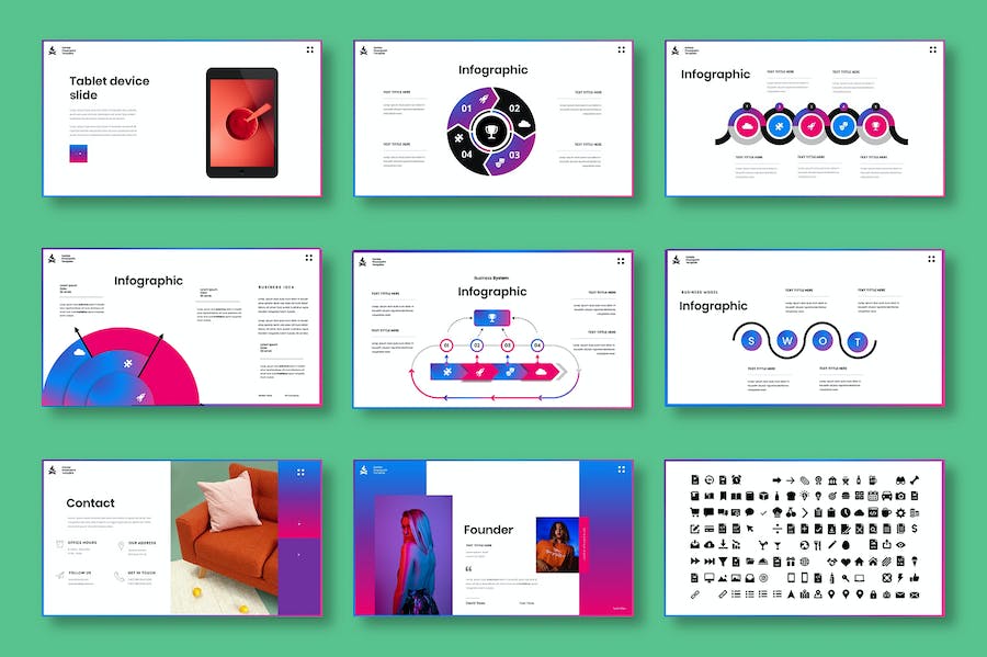 商务业务品牌推广营销Keynote模板 - 顶尖PPT
