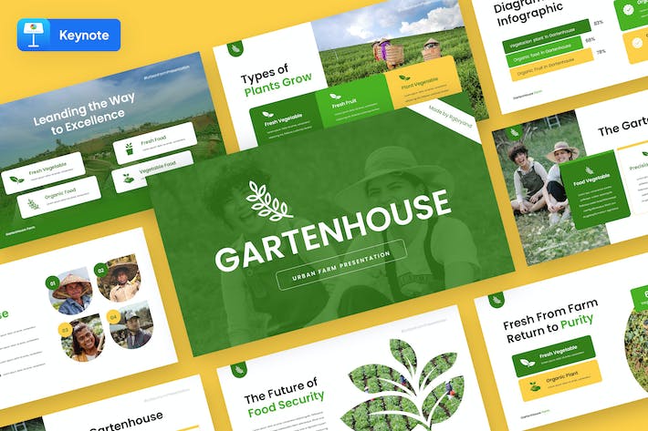 农业技术展示项目推介园艺产业keynote模板 - 顶尖PPT