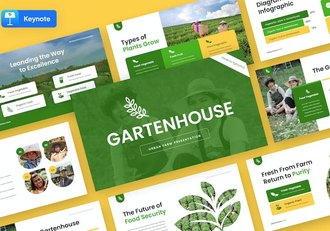 农业技术展示项目推介园艺产业keynote模板 - 顶尖PPT