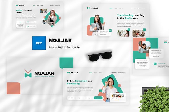 教育学校课程教学方案Keynote模板 - 顶尖PPT