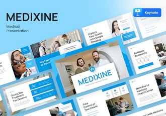医疗健康机构医学服务介绍Keynote模板 - 顶尖PPT