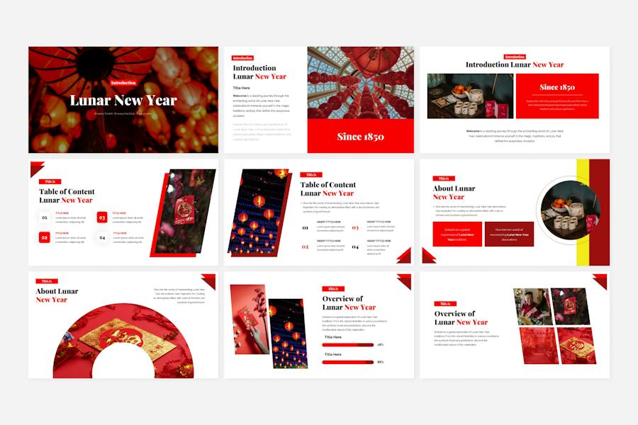 农历新年文化庆祝活动组织PPT模板 - 顶尖PPT