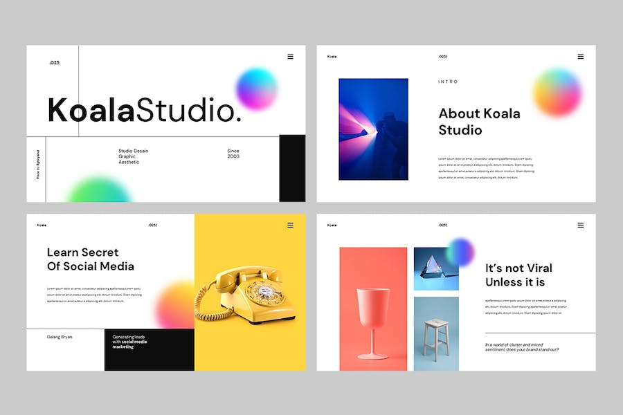 创意设计展示演讲项目介绍PPT模板 - 顶尖PPT