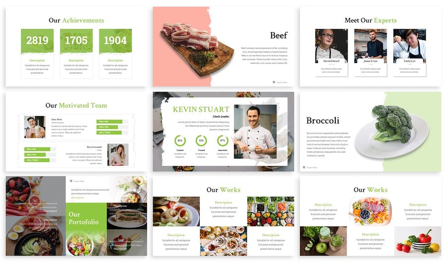 餐饮食品品牌讲述展示营销运营Keynote模板 - 顶尖PPT