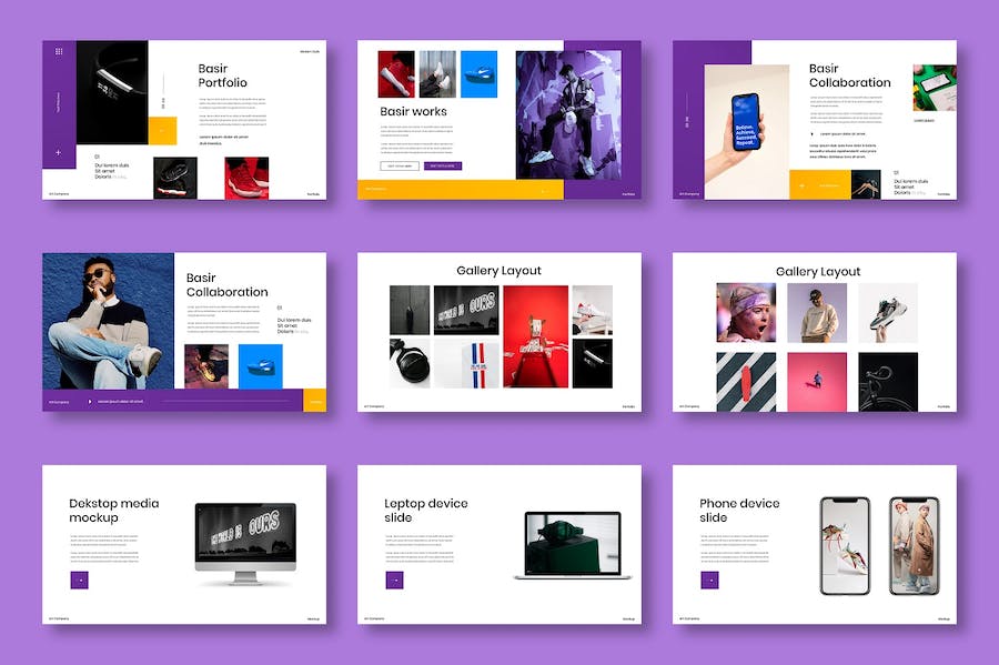 紫色渐变商业策划提案Keynote模板 - 顶尖PPT