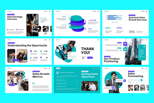 销售增长业绩提升方案PPT模板 - 顶尖PPT