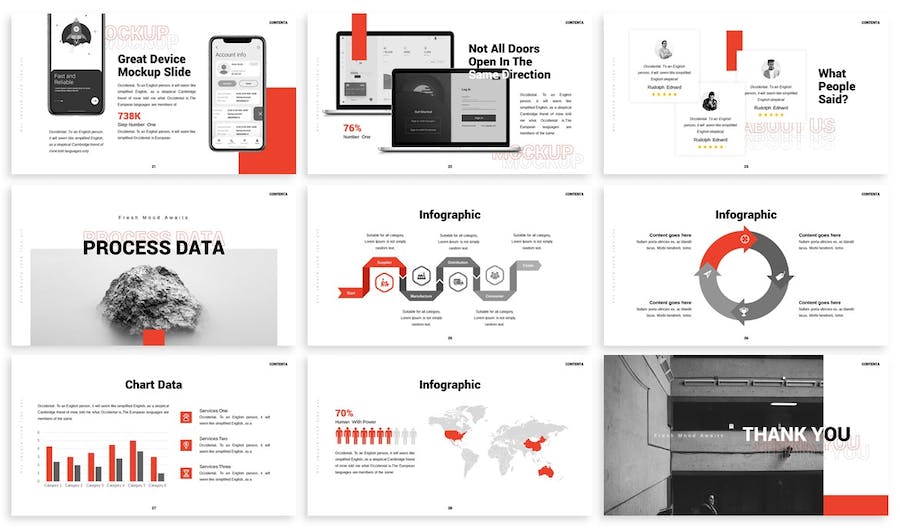 时尚产品作品集展示PPT模板 - 顶尖PPT