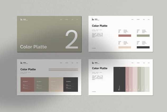 品牌提案指南视觉识别系统PPT模板 - 顶尖PPT