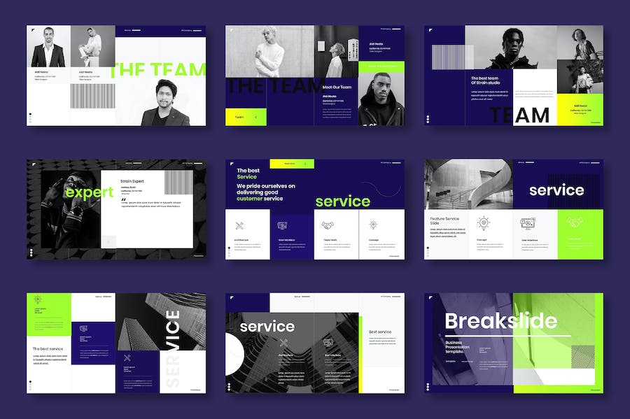 企业业务应变策略展示Keynote模板 - 顶尖PPT