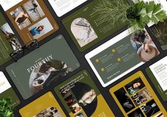 时尚服装品牌潮流发布PPT模板 - 顶尖PPT