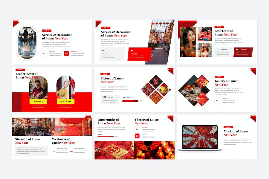 农历新年文化庆祝活动组织PPT模板 - 顶尖PPT