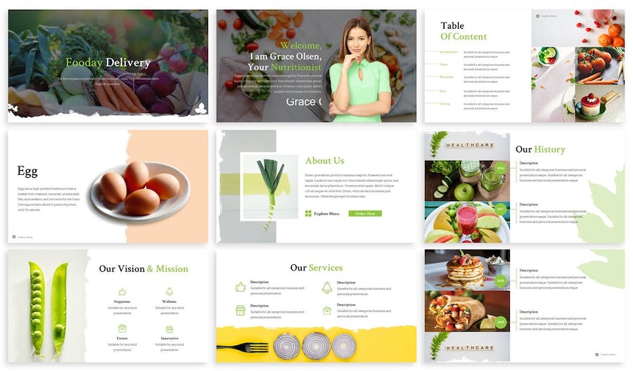 餐饮食品品牌讲述展示营销运营Keynote模板 - 顶尖PPT