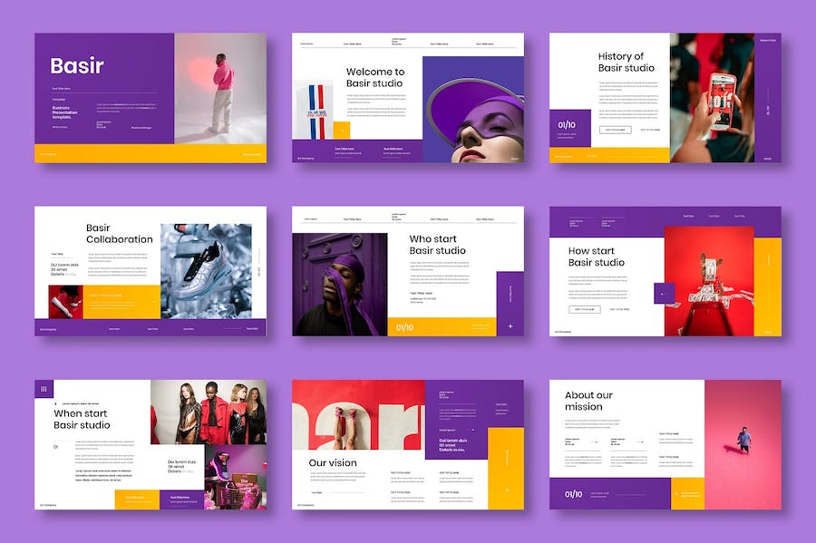 紫色渐变商业策划提案Keynote模板 - 顶尖PPT