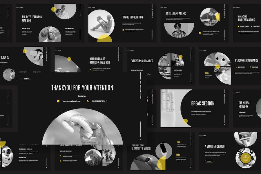 人工智能词汇讲述展示Keynote模板 - 顶尖PPT