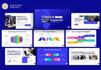 创意彩色商务图形PPT模板 - 顶尖PPT