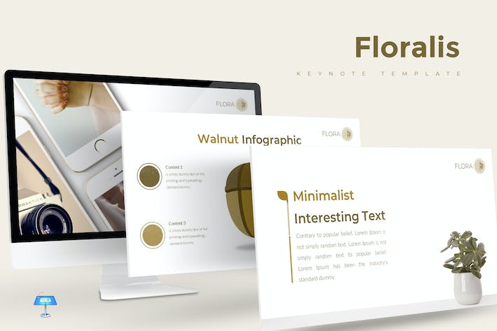 花卉花艺品牌推广展示Keynote模板 - 顶尖PPT