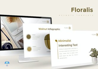 花卉花艺品牌推广展示Keynote模板 - 顶尖PPT