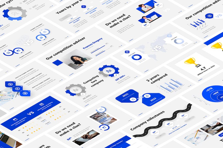 竞争分析市场调研策略方案PPT模板 - 顶尖PPT