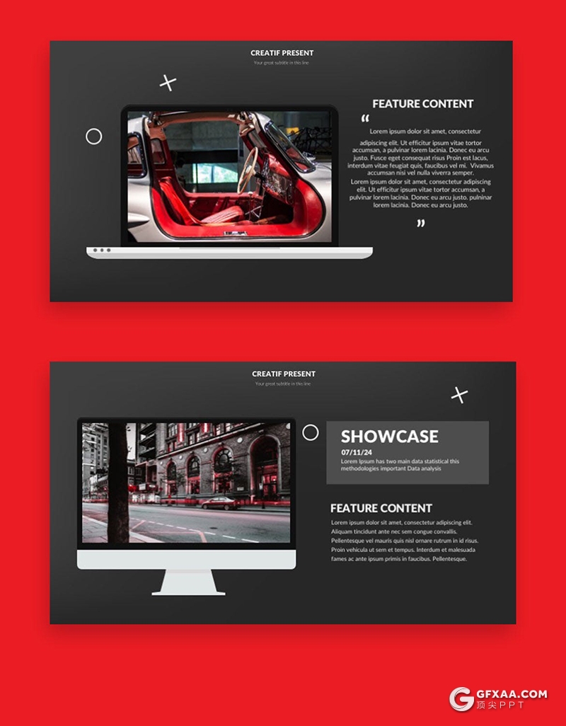 57页黑色时尚图片展示商务多用途PPT模板 - 顶尖PPT