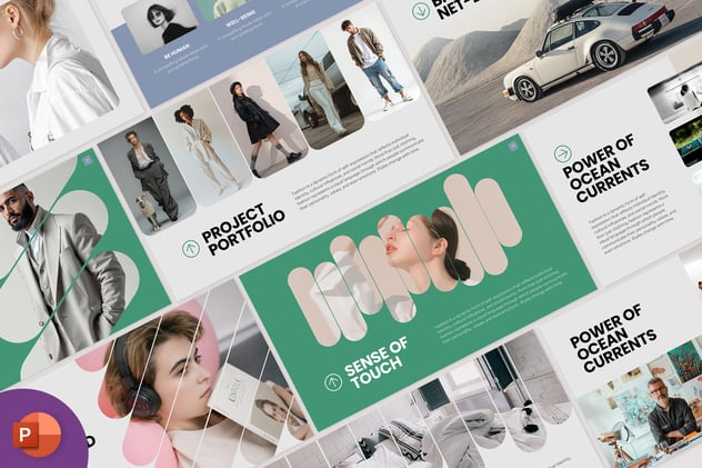 复古怀旧风格视觉设计展示PPT模板 - 顶尖PPT