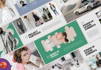 复古怀旧风格视觉设计展示PPT模板 - 顶尖PPT