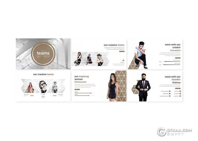 30页扁平化商务企业公司宣传介绍工作汇报总结PPT模板5种主题配色 - 顶尖PPT